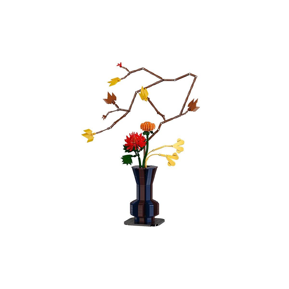 CaDA Bouquet de fleurs d'automne 1:1 Bricks