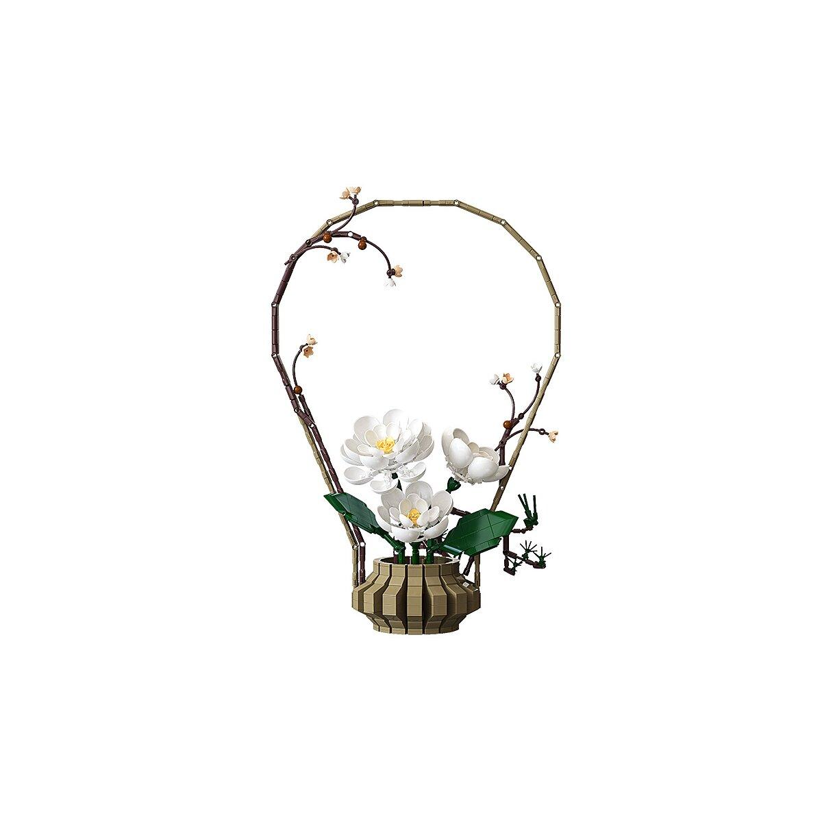CaDA Bouquet de fleurs d'hiver 1:1 Bricks