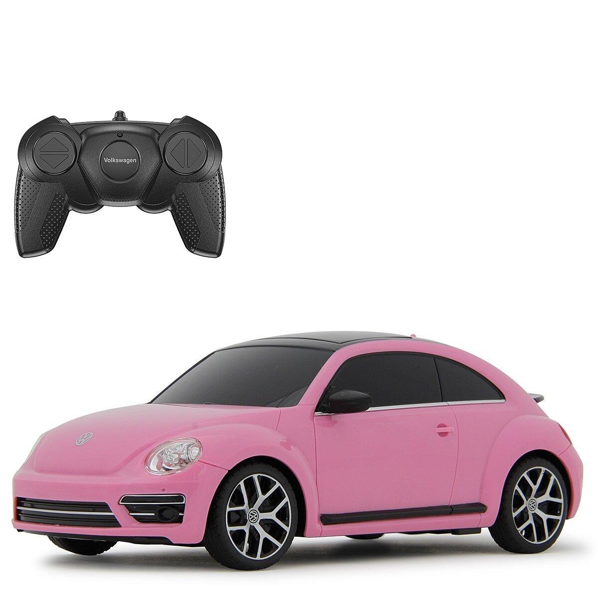 Voiture télécommandée VW Beetle 1:24 rose vif 2,4Ghz