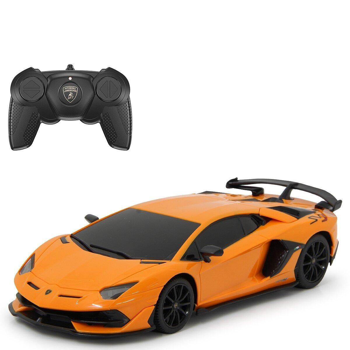 Voiture télécommandée Lamborghini Aventador SVJ 1:24 orange 2,4Ghz