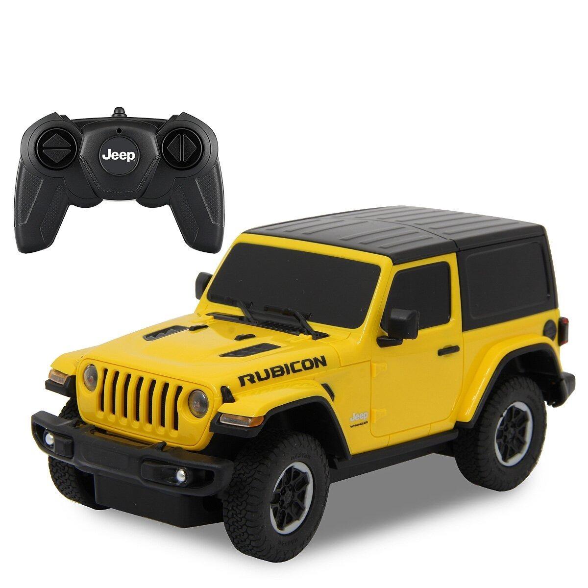 Voiture télécommandée Jeep Wrangler JL 1:24 jaune 2,4GHz