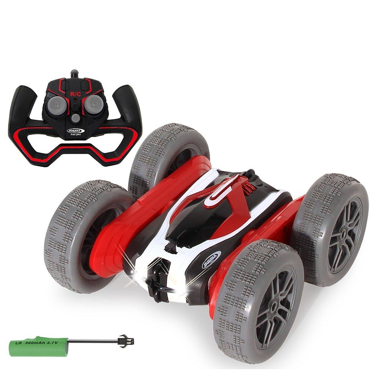SpinX Stuntcar rouge-noir 2,4GHz