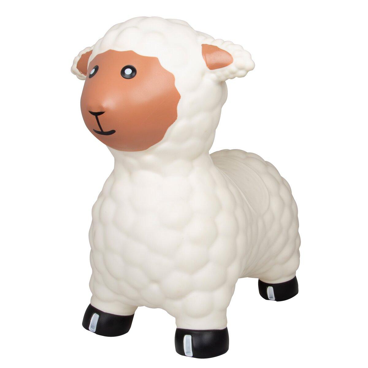 Animal rebondissante mouton HoppyDoo blanc avec pompe