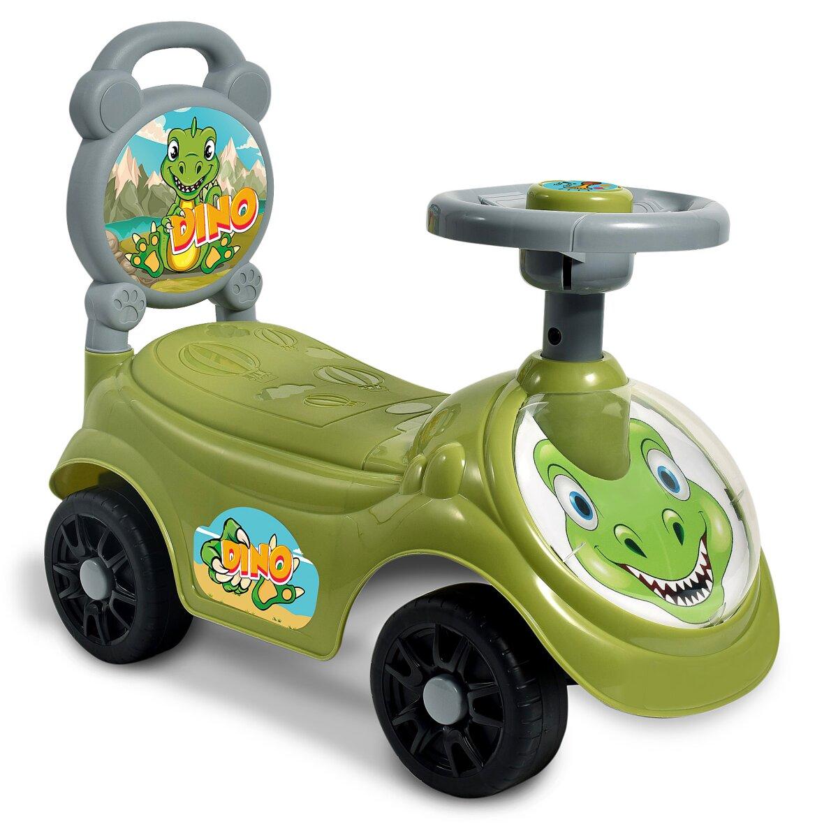 Porteur toboggan Dino 2 en 1 pour enfant