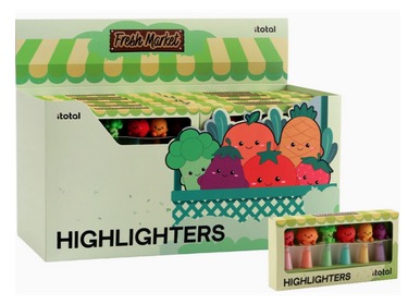 Surligneurs fresh market - 6pcs