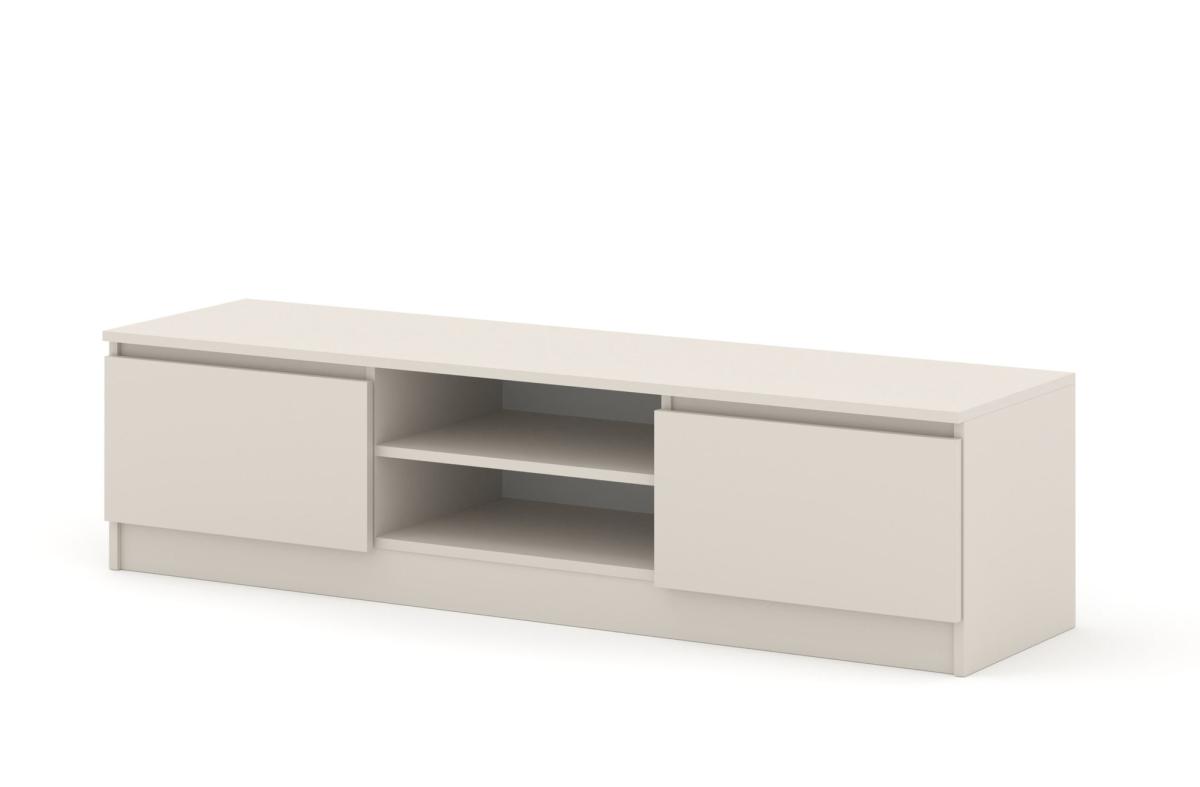 Meuble TV Maja 150 cm 2 portes et niche centrale - cachemire