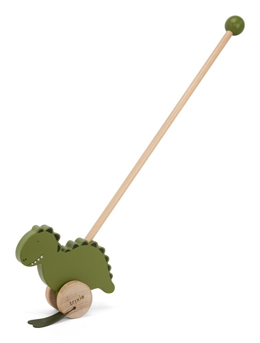 Jouet a pousser en bois - Mr Dino