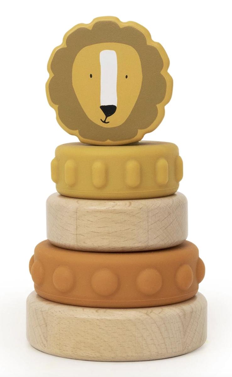 Tour a empiler bois et silicone - Mr Lion