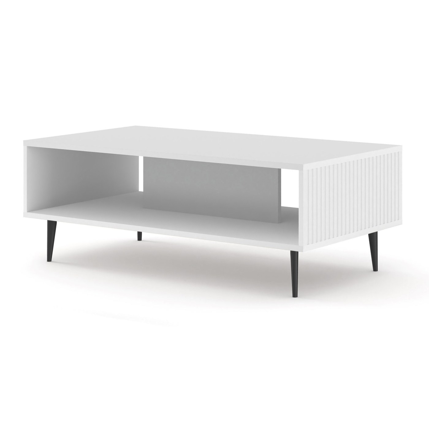 Table basse Ravenna B Foil Mdf 90 cm - blanc mat