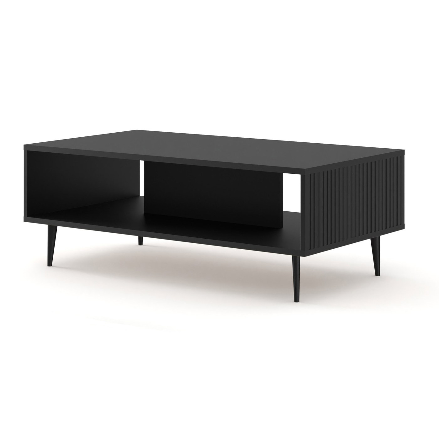 Table basse Ravenna B Foil Mdf 90 cm - noir mat