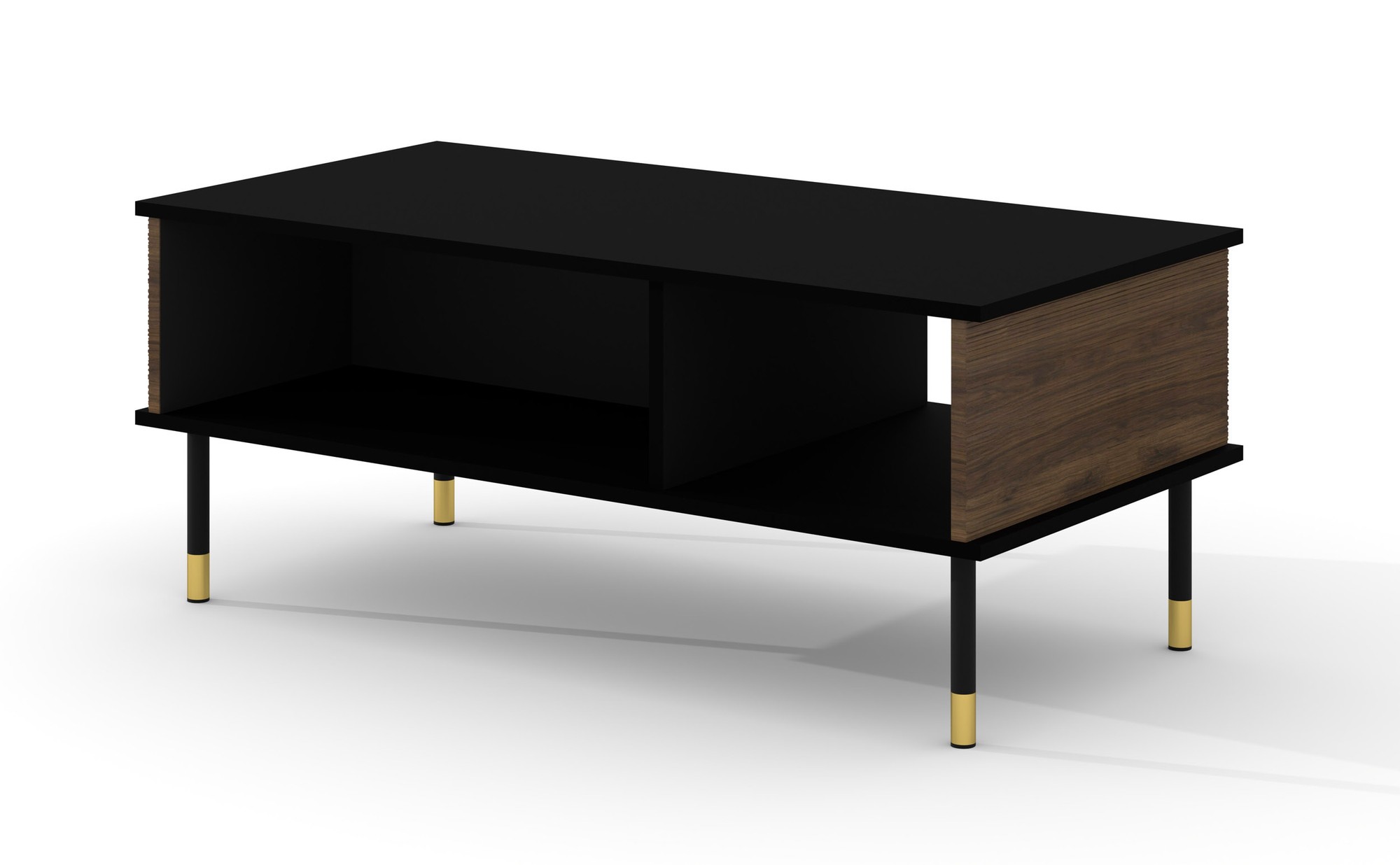 Table basse Sherwood 110 cm - noir mat