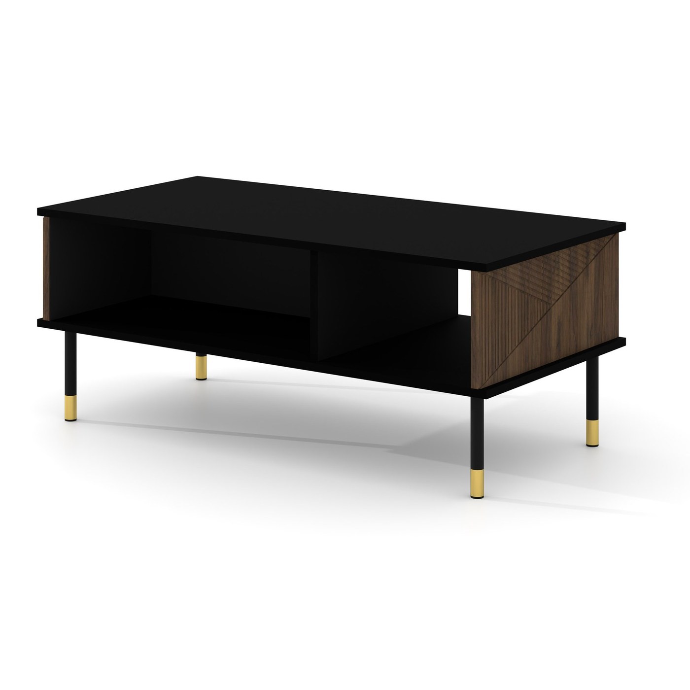 Table basse Woody Iv 110 cm - noir mat