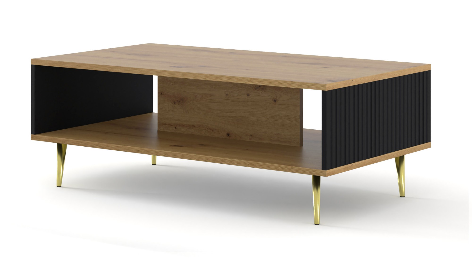Table basse Ravenna B Foil Mdf 90 cm - chêne artisan
