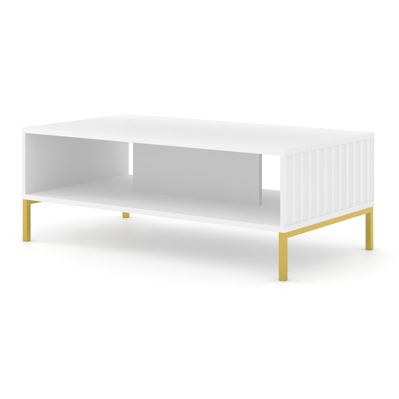 Table basse Wave 90 cm - blanc mat