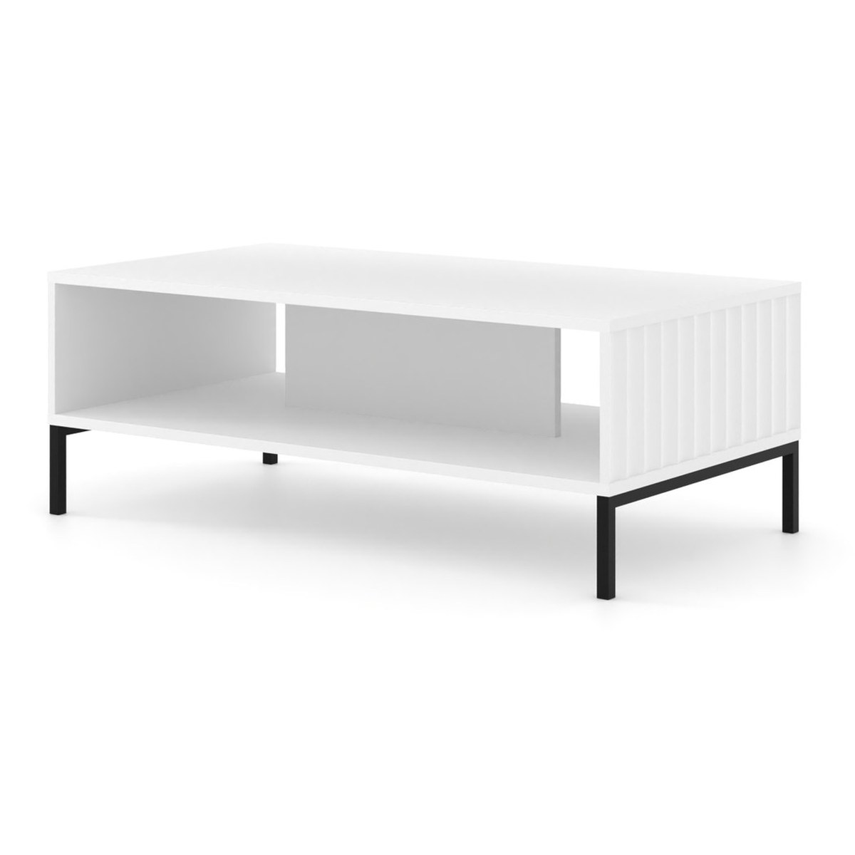 Table basse Wave 90 cm - blanc mat
