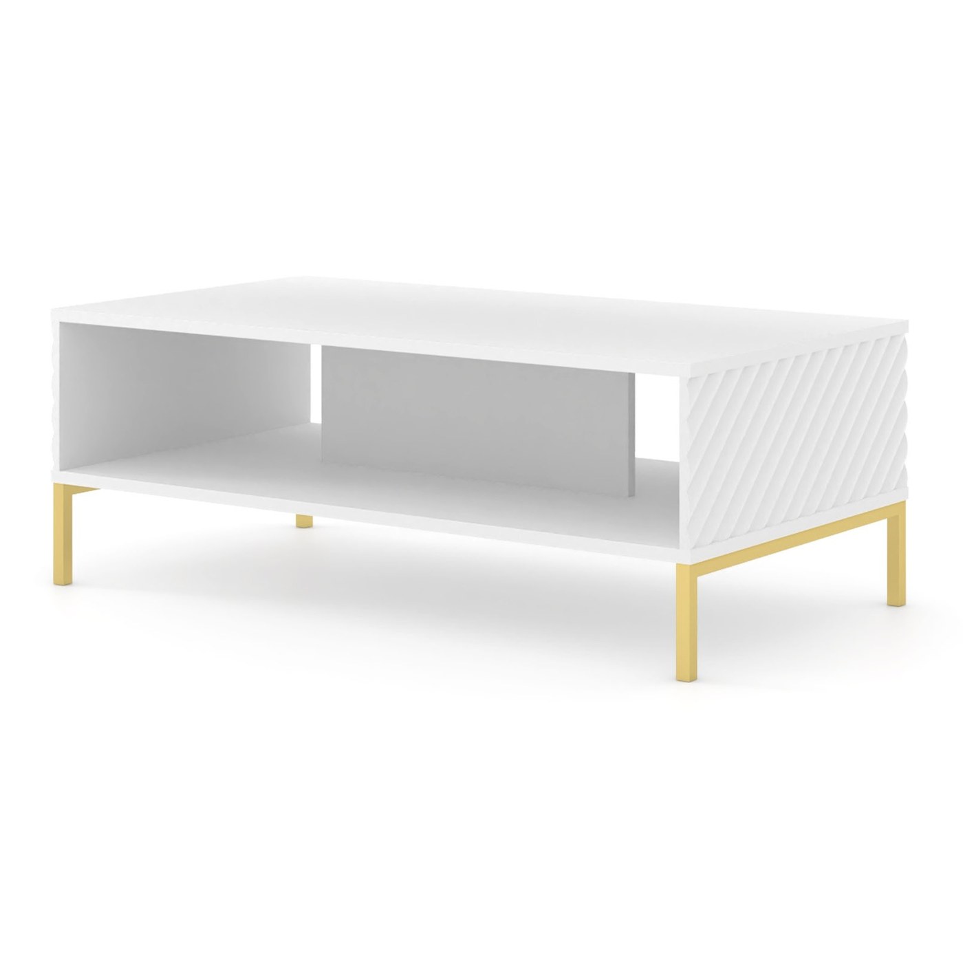 Table basse Surf 90 cm - blanc mat