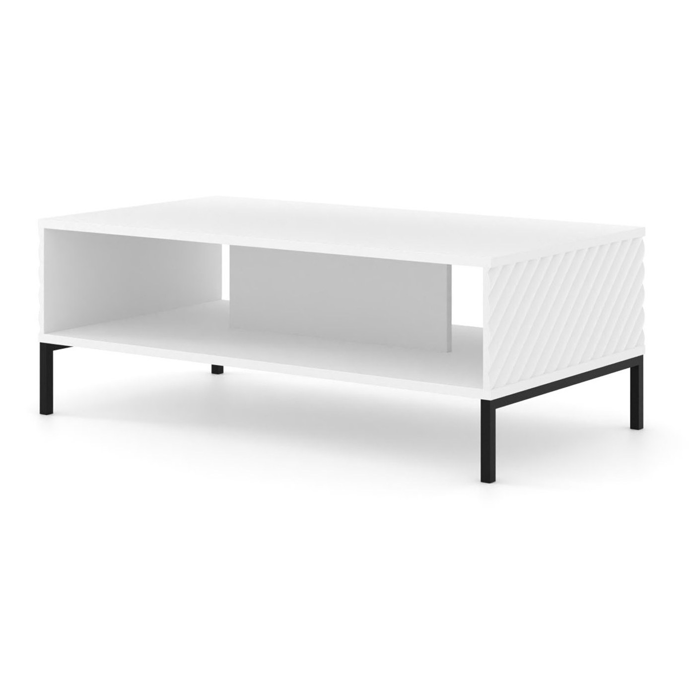 Table basse Surf 90 cm - blanc mat