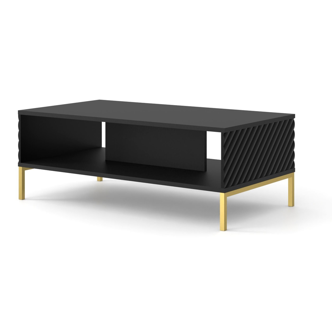 Table basse Surf 90 cm - noir mat