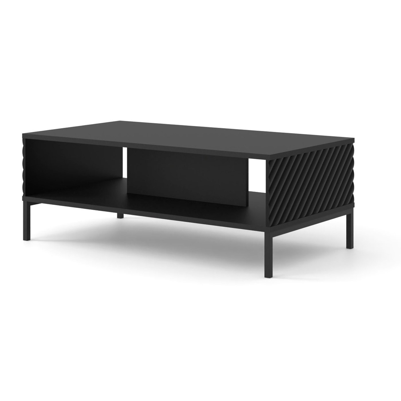 Table basse Surf 90 cm - noir mat