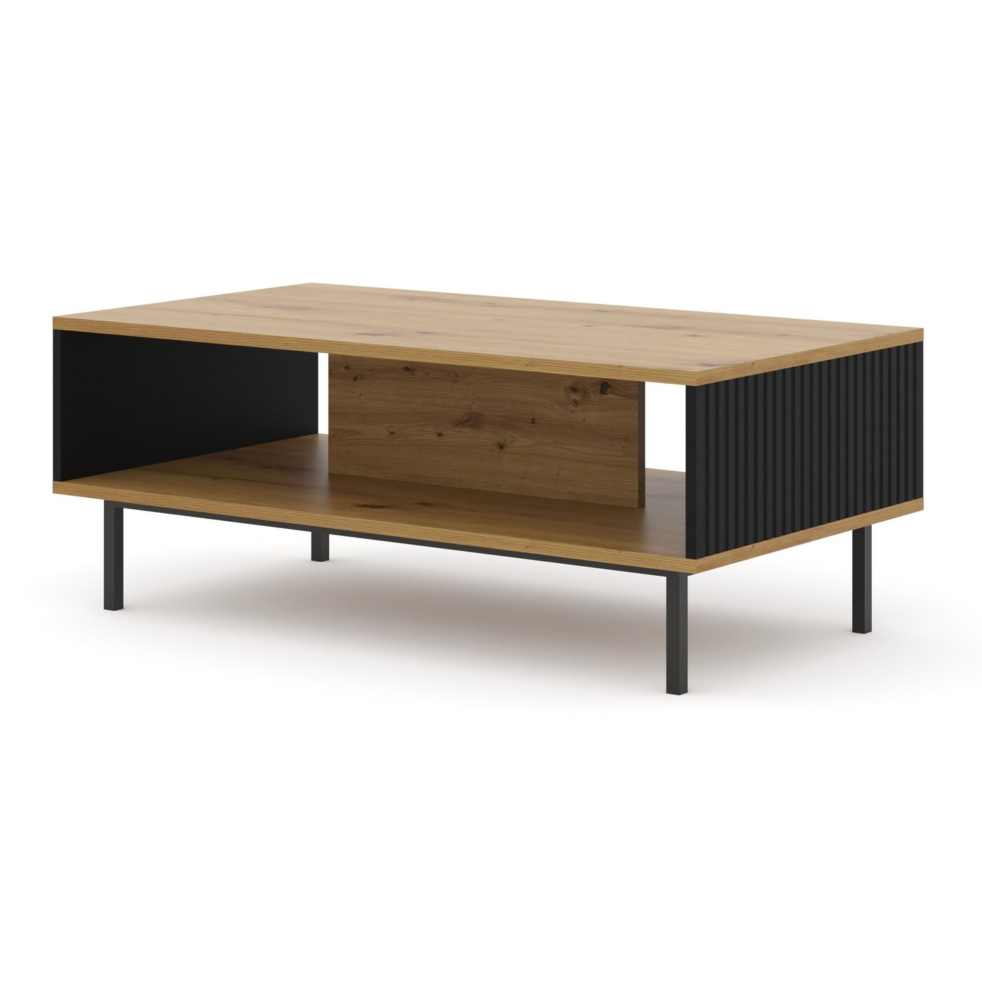 Table basse Ravenna B Foil Mdf 90 cm - chêne artisan