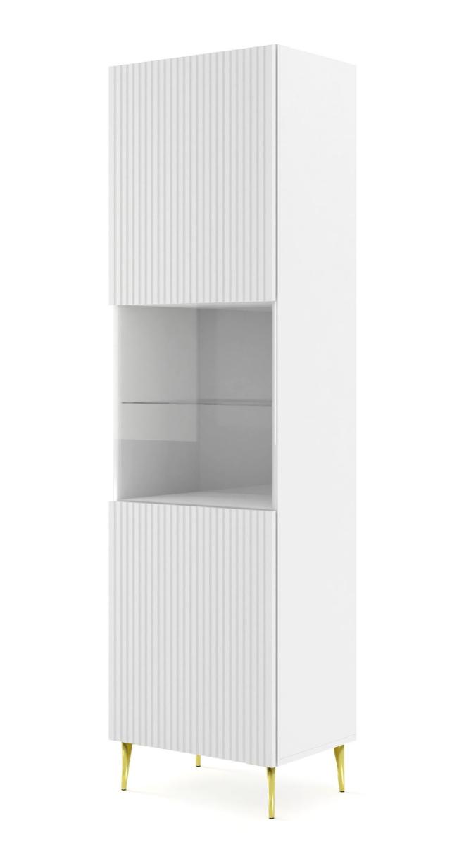 Vitrine Ravenna B Foil Mdf 60 cm - blanc mat