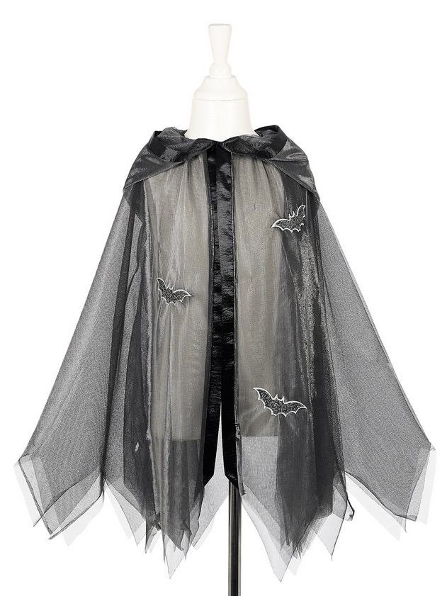 Deguisement Cape noir Mathilde 8-10 ans 128-140cm