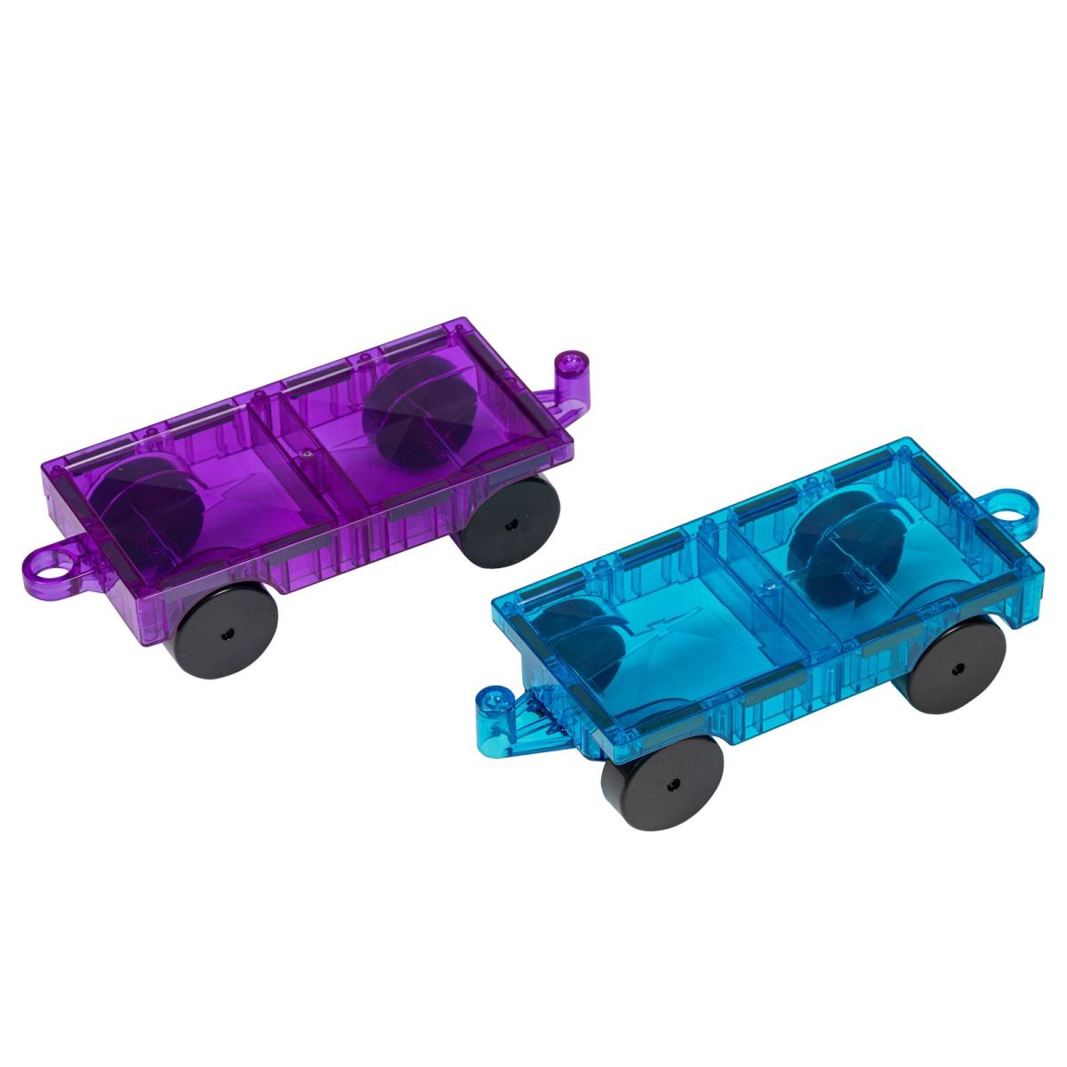 MagGenius Blocs de construction magnétiques — châssis à roues — 2 pièces