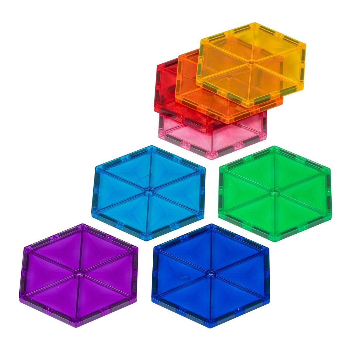 MagGenius Blocs de construction magnétiques — hexagones — 8 pièces