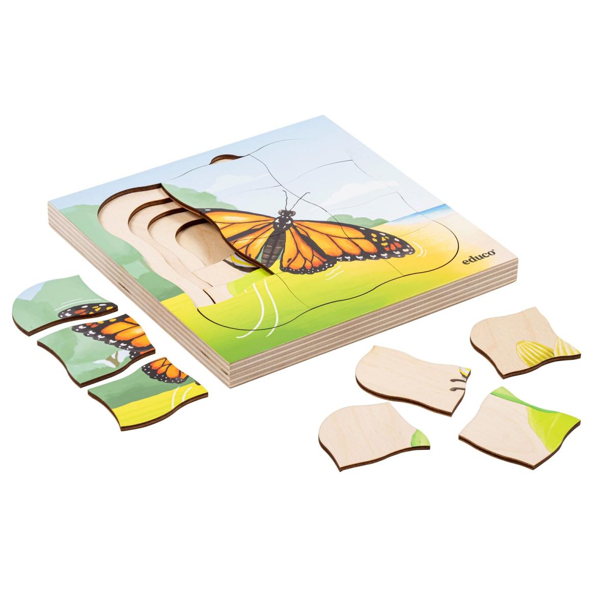 Educo Dans la forêt - le papillon pousse — 31 pièces de puzzle