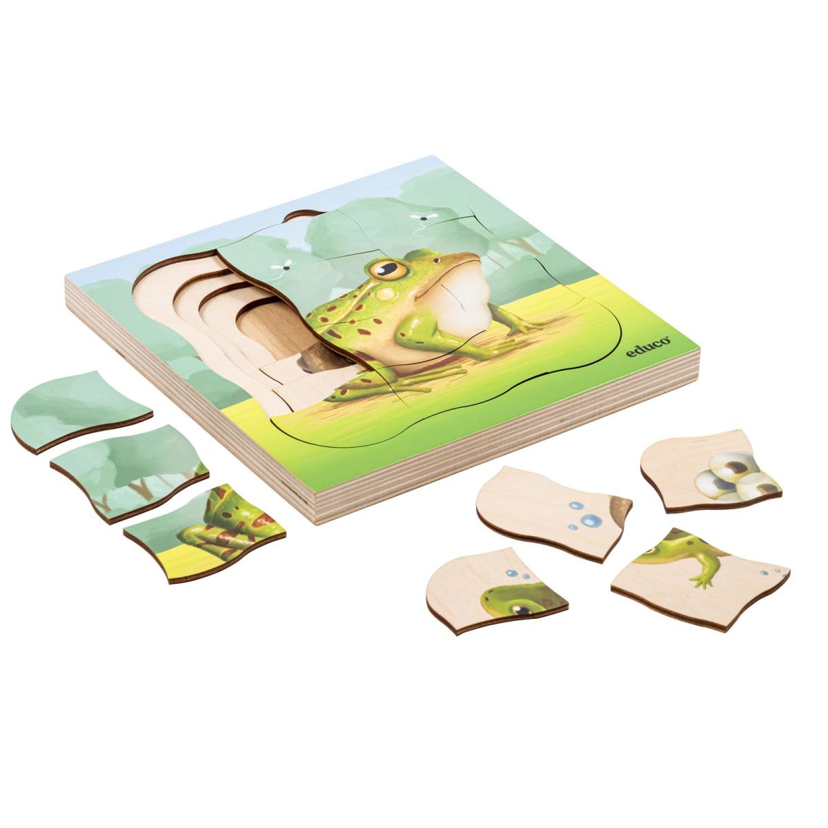 Educo Dans la forêt - la grenouille pousse — 31 pièces de puzzle