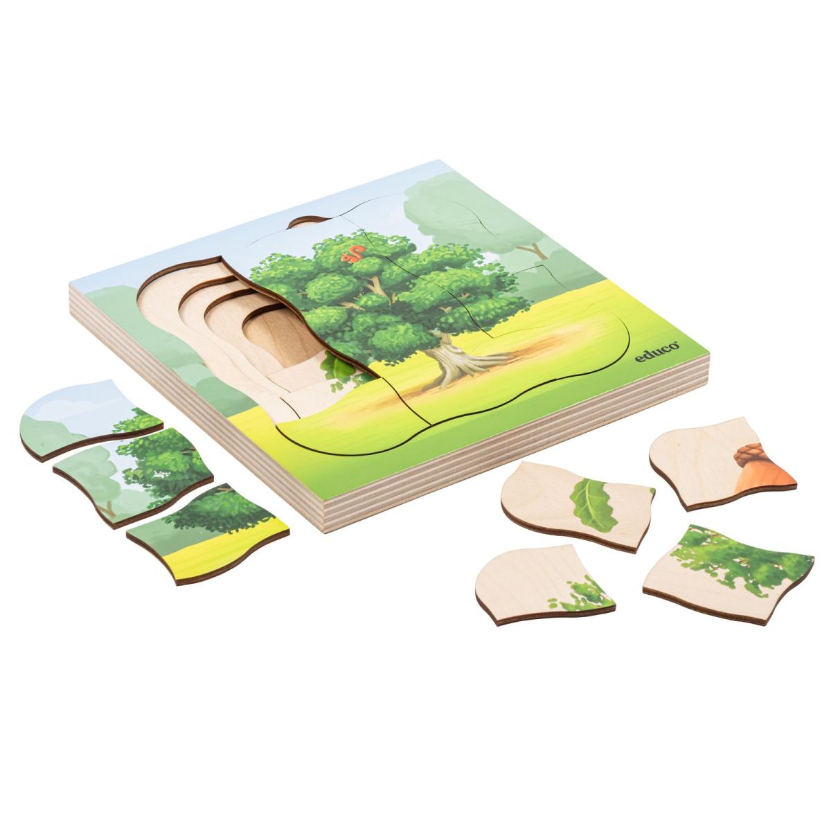 Educo Dans la forêt - le chêne pousse — 31 pièces de puzzle
