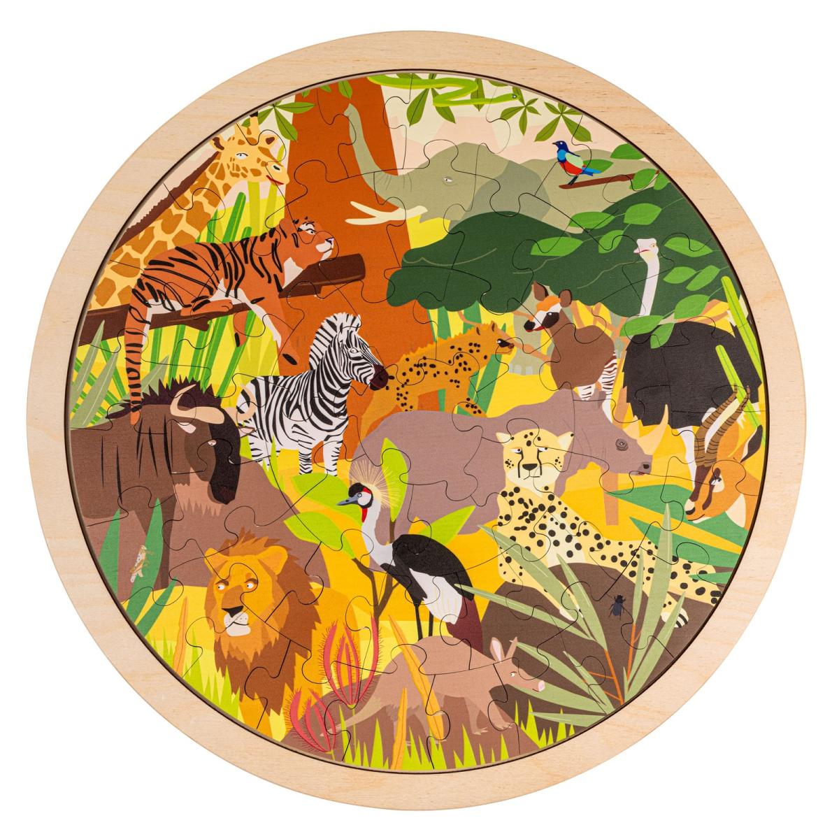Educo Habitats - savane — 49 pièces de puzzle