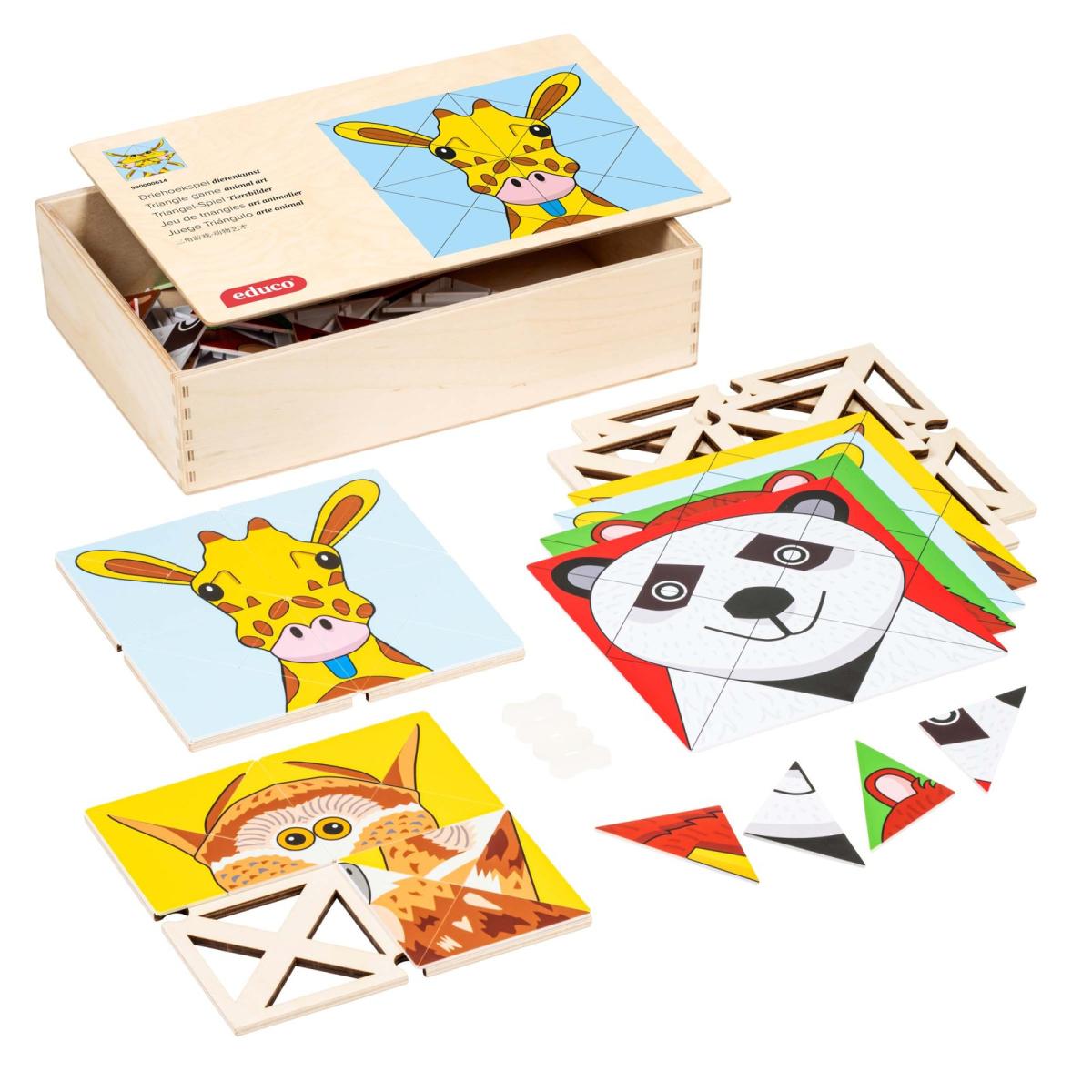 Educo Jeu de triangles - art animalier