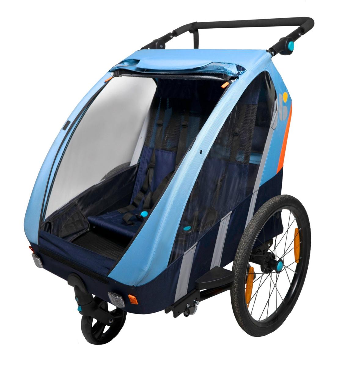 Remorque Bellelli bleu+kit poussette