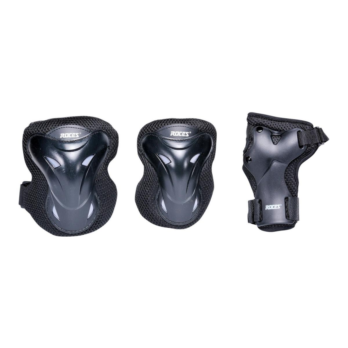 Tri-pack Roces noir M — Pack de Protections