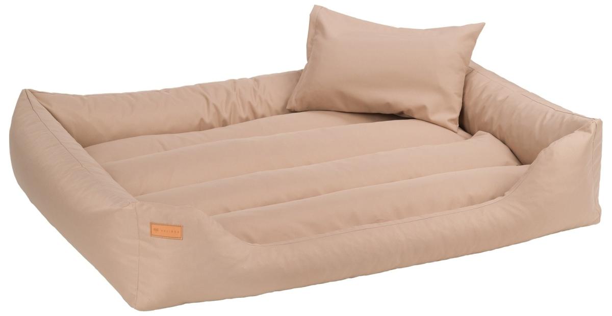 Velinda Panier pour chien et chat avec oreiller 120 x 90 — crème