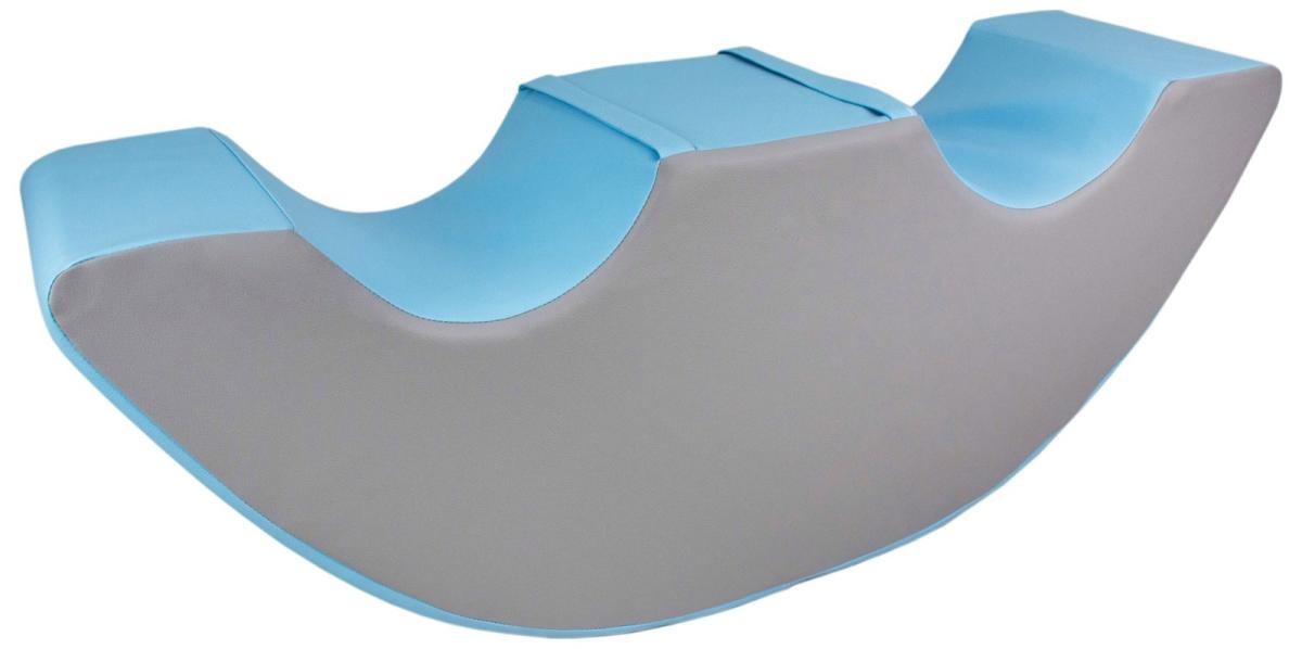 Velinda Balancelle à bascule Bean Rocker Duo — blanc, bleu clair, gris