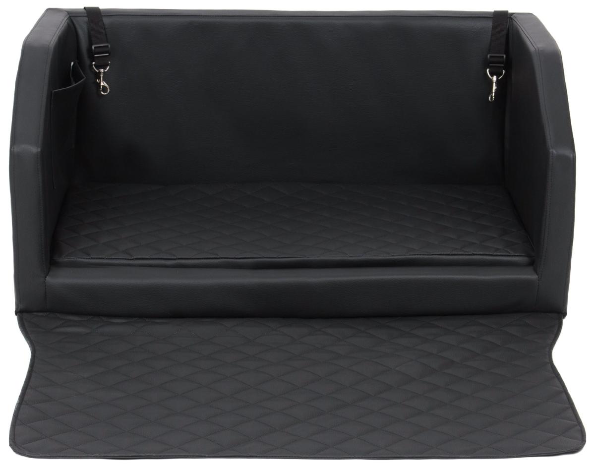 Velinda Panier de voiture pour chien 90x55 cm — noir