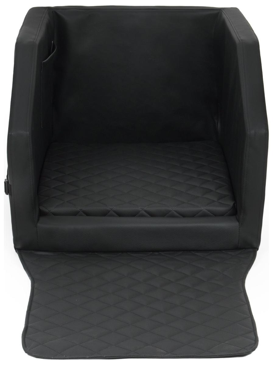 Velinda Panier de voiture pour chien 55x70 cm — noir