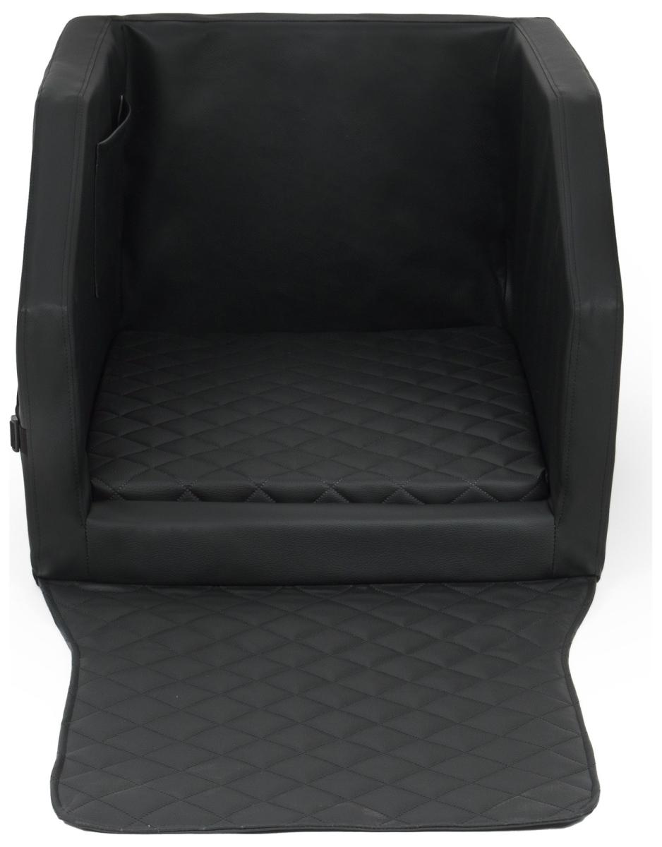 Velinda Panier de voiture pour chien 55x100 cm — noir