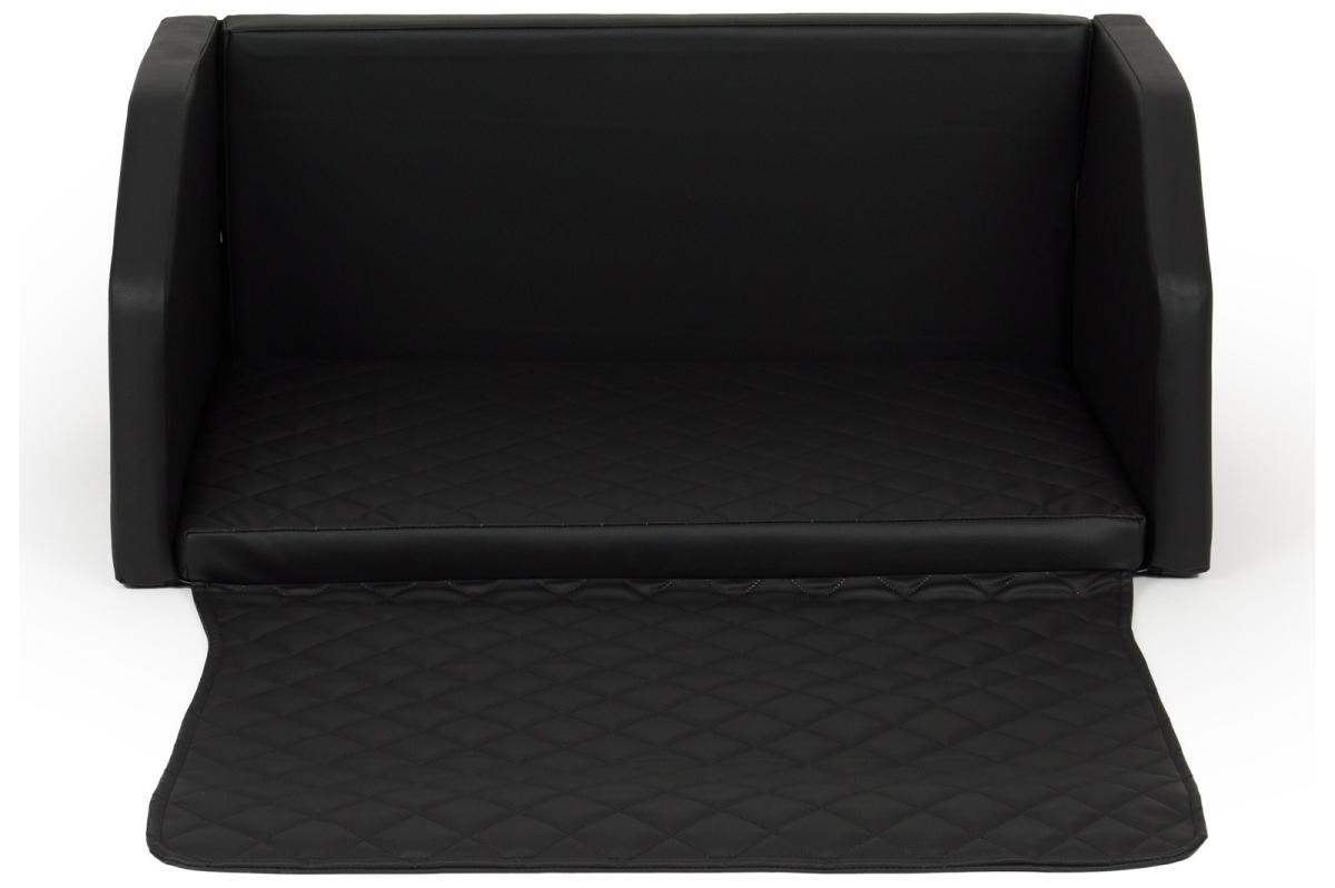 Velinda Panier de voiture pliable pour chien 90x55 cm — noir
