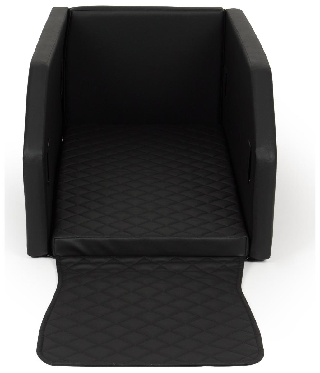 Velinda Panier de voiture pliable pour chien 55x100cm — noir