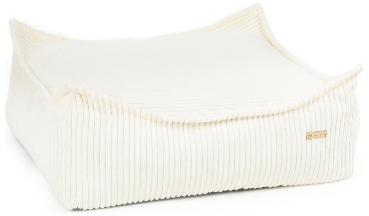 Velinda Panier pour chien et chat 60 x 60 — crème (velours côtelé)