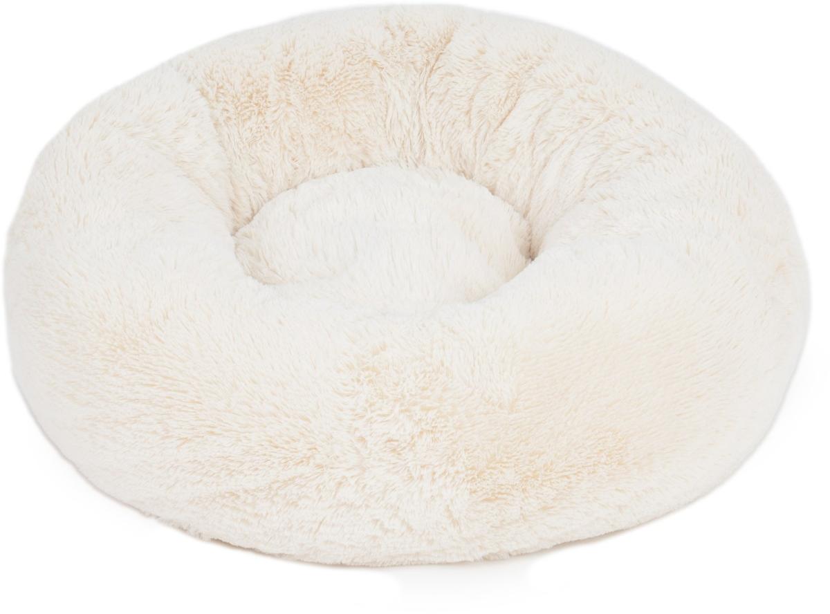 Velinda Panier nuage pour chien et chat 60 cm — crème