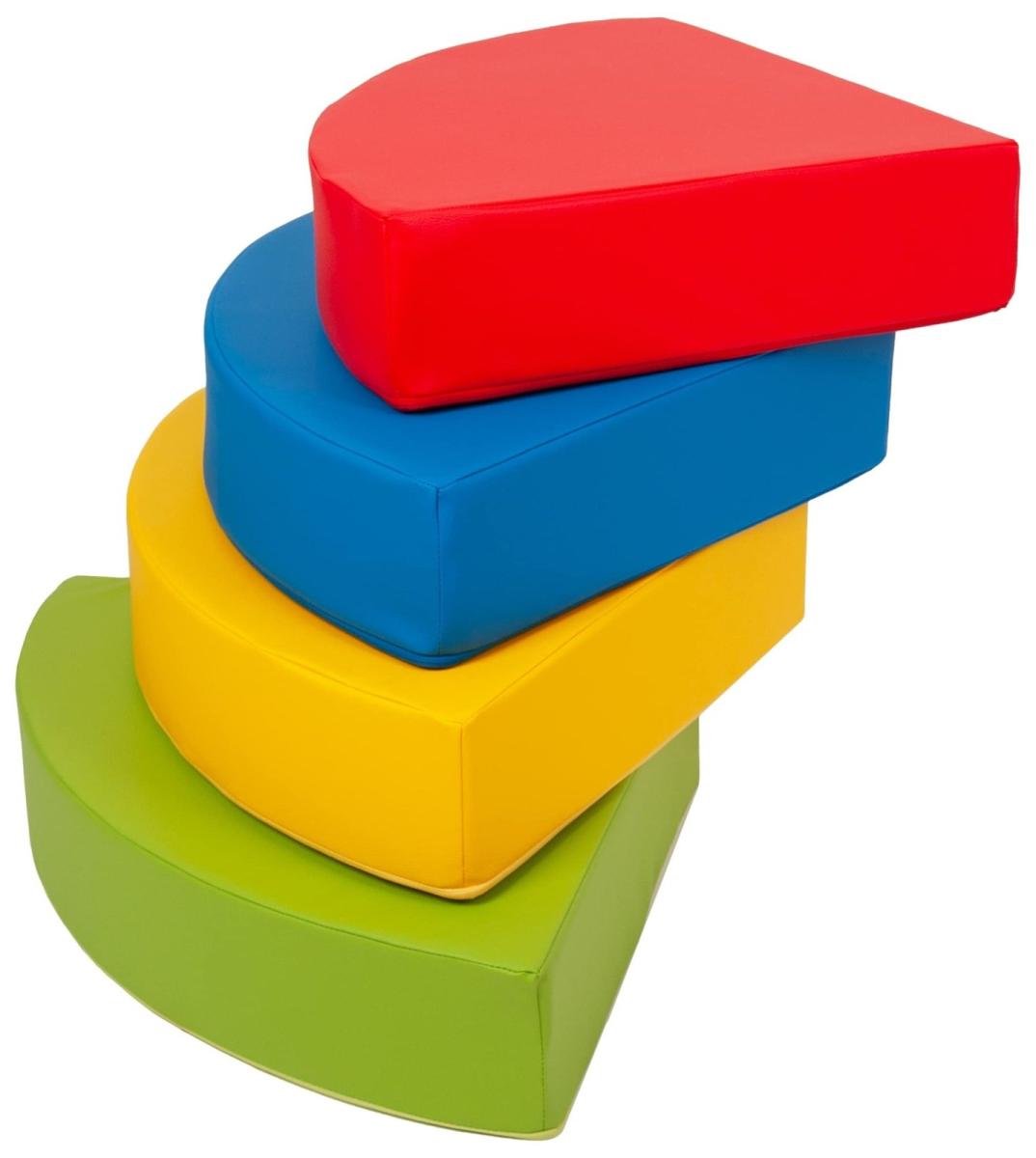 Velinda Ensemble roue (4 grands blocs de mousse) — jaune, vert, bleu marine, rouge