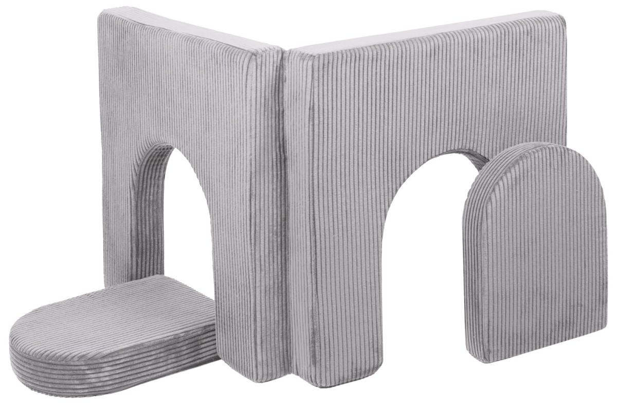 Velinda Module complémentaire pour canapé modulable en mousse — gris (velours côtelé)