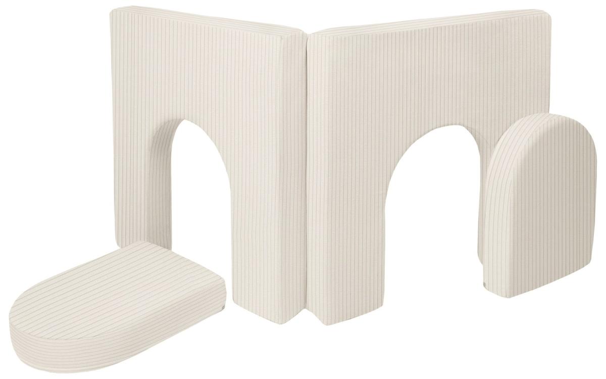 Velinda Module complémentaire pour canapé modulable en mousse — crème (velours côtelé)