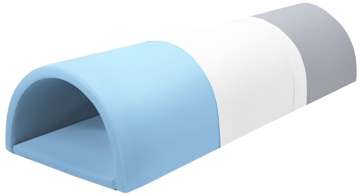 Velinda Tunnel en I, 3 pièces en mousse — blanc, bleu clair, gris