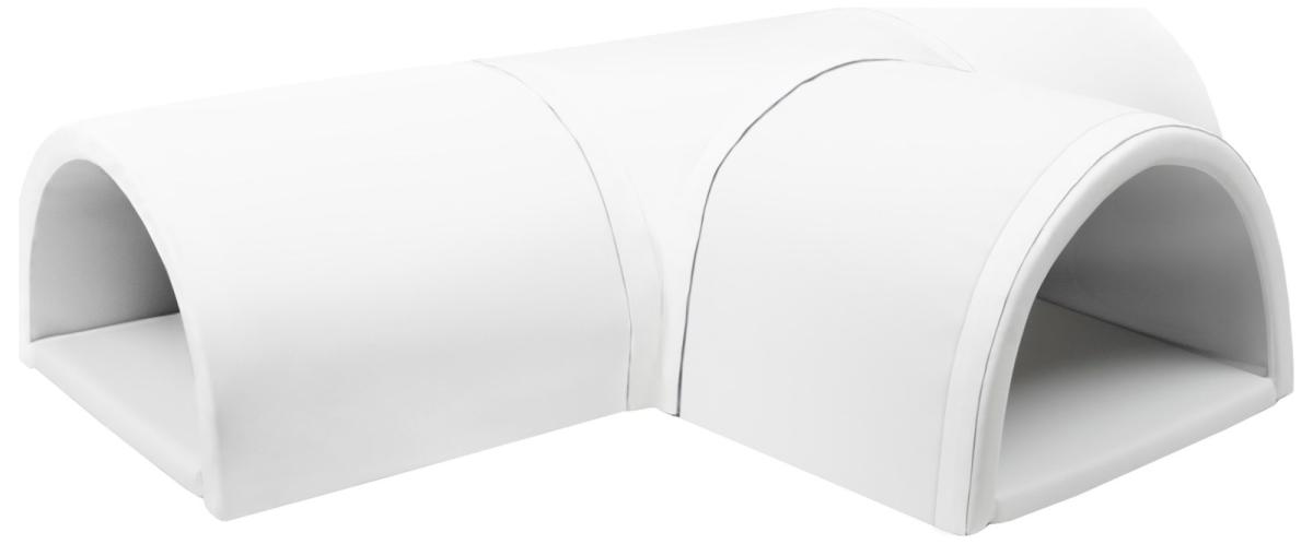 Velinda Tunnel en T 4 pièces en mousse — blanc