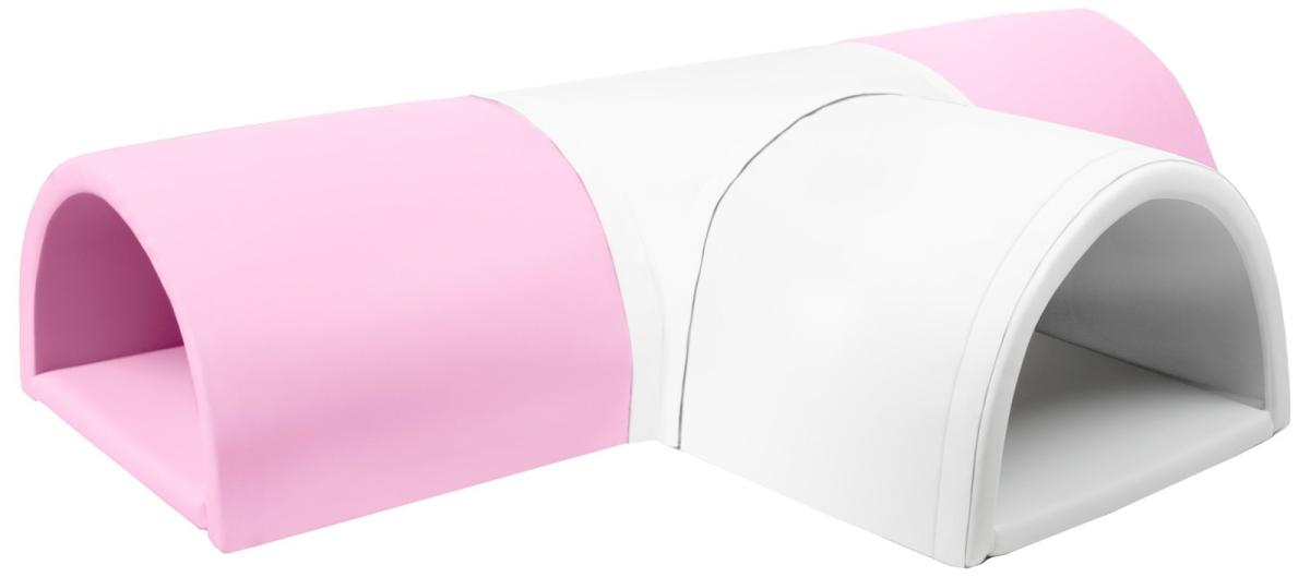 Velinda Tunnel en T 4 pièces en mousse — blanc, rose (pastel)